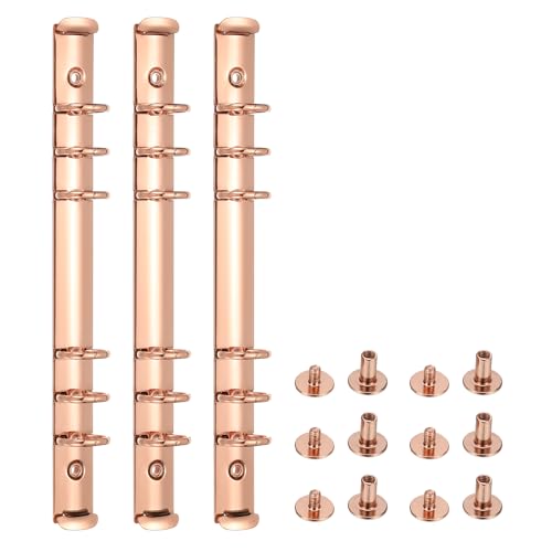 PATIKIL A5 6-Loch Ringbuchmechanismen, 3er Set Ersatzbinder Planer, Roségold PATIKIL A5 6-Loch Ringbuchmechanismen, 3er Set Ersatzbinder Planer, Roségold von PATIKIL