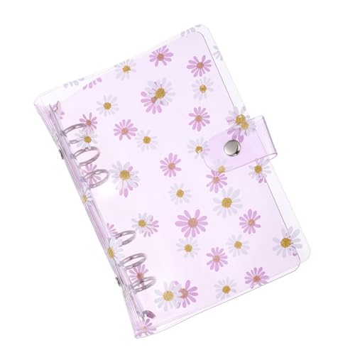 PATIKIL A6 Blumenklare Binderhülle, weiche PVC-Loose-Leaf-Binder-Schutzhülle mit Druckknopfverschluss für DIY-Meeting-Notizbuch-Ordner, lila PATIKIL A6 Blumenklare Binderhülle, weiche PVC-Loose-Leaf-Binder-Schutzhülle mit Druckknopfverschluss für DIY-Meeting-Notizbuch-Ordner, lila von PATIKIL
