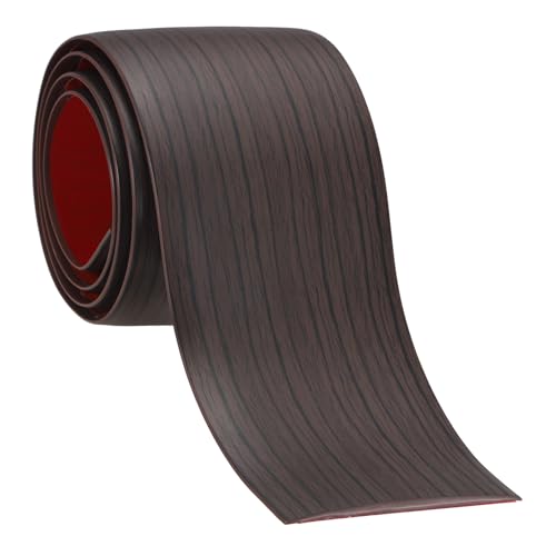 PATIKIL Boden-Übergangsstreifen übergangsprofil Selbstklebende übergangsleiste 76 mm x 1 m, Vinyl-Laminat Flacher Teiler von Laminat, Verbindungsstreifen Türen fliesen Schwarz Walnuss von PATIKIL