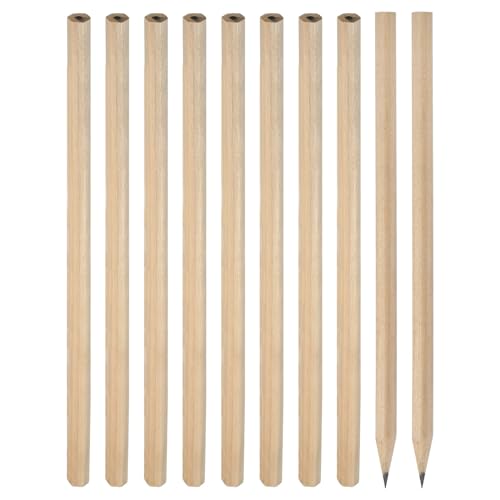 PATIKIL Braune Sechseck-Bleistifte, 50er Pack HB Graphit-Bleistifte Holz-Bleistifte Doppelseitiger Stift für Klassenzimmer Büro Ingenieurmarkierung von PATIKIL