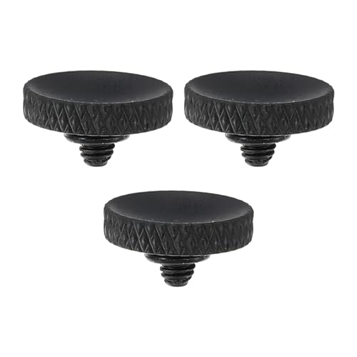 PATIKIL Kamera-Auslöserknopf, 3er-Pack Soft-Auslöserknopf aus reinem Kupfer, gerändelt, geeignet für DSLR/SLR-Kameras, matt schwarz PATIKIL Kamera-Auslöserknopf, 3er-Pack Soft-Auslöserknopf aus reinem Kupfer, gerändelt, geeignet für DSLR/SLR-Kameras, matt schwarz von PATIKIL