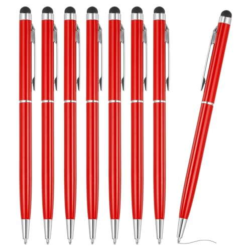 PATIKIL Kugelschreiber mit Stylus-Spitze, 8 Stück Zwei in einem Metallstift Schwarze Tinte 1,0 mm mittlere Spitze Stylus-Stift für Touchscreens, Rot PATIKIL Kugelschreiber mit Stylus-Spitze, 8 Stück Zwei in einem Metallstift Schwarze Tinte 1,0 mm mittlere Spitze Stylus-Stift für Touchscreens, Rot von PATIKIL