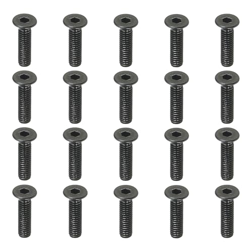 PATIKIL M2,5 x 10 mm Senkkopfschrauben mit Innensechskant, 50er-Pack Senkkopfschrauben aus mittelkohlenstoffhaltigem Stahl mit Sechskantantrieb Vollgewinde Schwarzoxid Grad 10.9 PATIKIL M2,5 x 10 mm Senkkopfschrauben mit Innensechskant, 50er-Pack Senkkopfschrauben aus mittelkohlenstoffhaltigem Stahl mit Sechskantantrieb Vollgewinde Schwarzoxid Grad 10.9 von PATIKIL