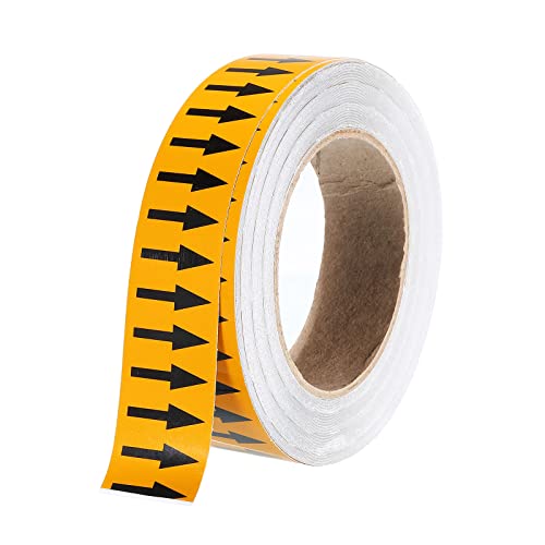 PATIKIL Pfeilband Schwarz auf Gelb Vinyl-Aufkleber 30mm/1,2" für Markierung 1 Rolle PATIKIL Pfeilband Schwarz auf Gelb Vinyl-Aufkleber 30mm/1,2" für Markierung 1 Rolle von PATIKIL