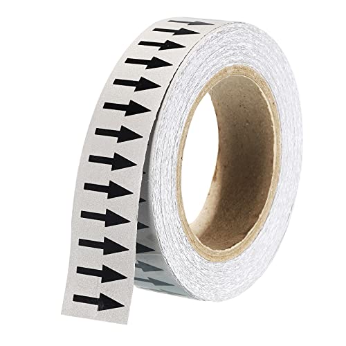 PATIKIL Pfeilband Schwarz auf Grau Vinyl-Aufkleber 30mm/1,2" für Markierung 1 Rolle PATIKIL Pfeilband Schwarz auf Grau Vinyl-Aufkleber 30mm/1,2" für Markierung 1 Rolle von PATIKIL