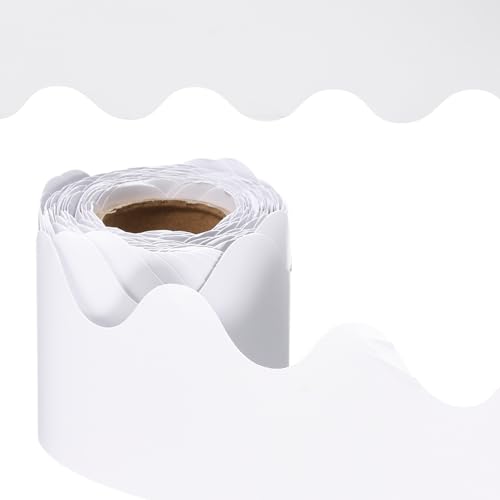 PATIKIL Pinwand-Bordüre, 41 Fuß Poster Tafel Kork Dekoration Trim Wellenrand Bordüren Wanddekoration für Klassenzimmer Büro Spind, Weiß PATIKIL Pinwand-Bordüre, 41 Fuß Poster Tafel Kork Dekoration Trim Wellenrand Bordüren Wanddekoration für Klassenzimmer Büro Spind, Weiß von PATIKIL