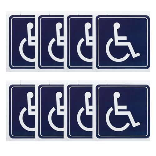PATIKIL Rollstuhlfahrer-Aufkleber 15x15 cm, 8er Pack Vinyl-Zugänglichkeitsschild Behindertensymbol für Rollstuhlfahrer Innen Außen Fenster Tür PATIKIL Rollstuhlfahrer-Aufkleber 15x15 cm, 8er Pack Vinyl-Zugänglichkeitsschild Behindertensymbol für Rollstuhlfahrer Innen Außen Fenster Tür von PATIKIL