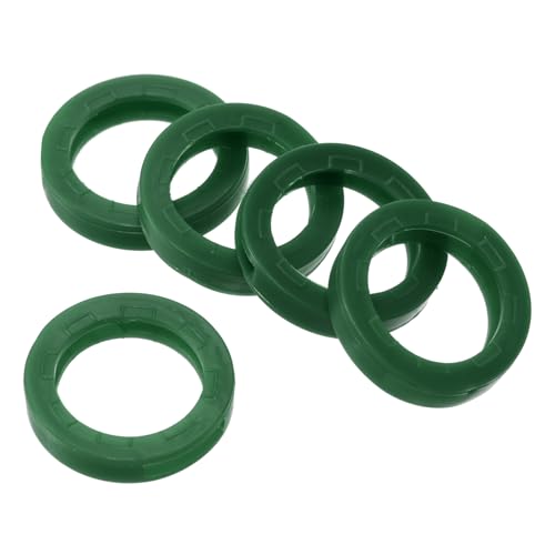 PATIKIL Schlüssel Kappen Abdeckungen Ringe 10 Packung 0.9" Schlüssel Bezeichner Abdeckungen Kodierung Etiketten Marker Rund Silikon Hülse für Büro Haus Wohnung Grün von PATIKIL