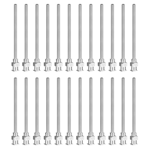PATIKIL Stumpfe Spitze Dosierkanüle 12G, 24 Stück 2 Zoll Edelstahl Flüssigkeitsdosierkanülen mit Lure Lock zum Nachfüllen von Flüssigtinten Klebstoffen Kleber PATIKIL Stumpfe Spitze Dosierkanüle 12G, 24 Stück 2 Zoll Edelstahl Flüssigkeitsdosierkanülen mit Lure Lock zum Nachfüllen von Flüssigtinten Klebstoffen Kleber von PATIKIL