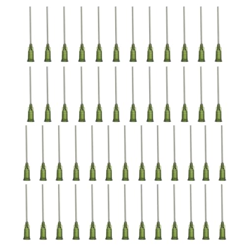 PATIKIL Stumpfe Spitze Dosierkanülen mit gebogener stumpfer Nadel, 50 Stück 1 Zoll 14G Industrie-Flüssigkeitsdosierkanüle mit Lure-Lock zum Nachfüllen von Flüssigtinte, Klebstoff, Olivgrün PATIKIL Stumpfe Spitze Dosierkanülen mit gebogener stumpfer Nadel, 50 Stück 1 Zoll 14G Industrie-Flüssigkeitsdosierkanüle mit Lure-Lock zum Nachfüllen von Flüssigtinte, Klebstoff, Olivgrün von PATIKIL