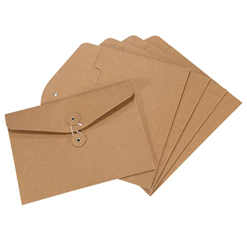PATIKIL A5 Dokumententasche Ordner 5Pack Braun Karton Kraftpapier Ordner Brief Halter Ablage für Büro von PATIKIL