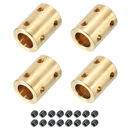 PATIKIL Welle Kupplung Anschluss L22xD16 10mm bis 10mm Bohrung Starre Kupplung Motor Welle Gelenk Anschluss mit Schraube für 3D Drucker 4Pack von PATIKIL