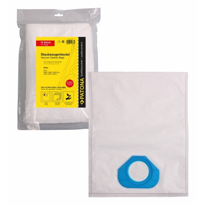 10x Mehrlagiger Vlies Staubsaugerbeutel kompatibel Nilfisk GA70 GA 70 GA70 GM 80 90 90 Pop GA70 GS 80 90 90 von PATONA