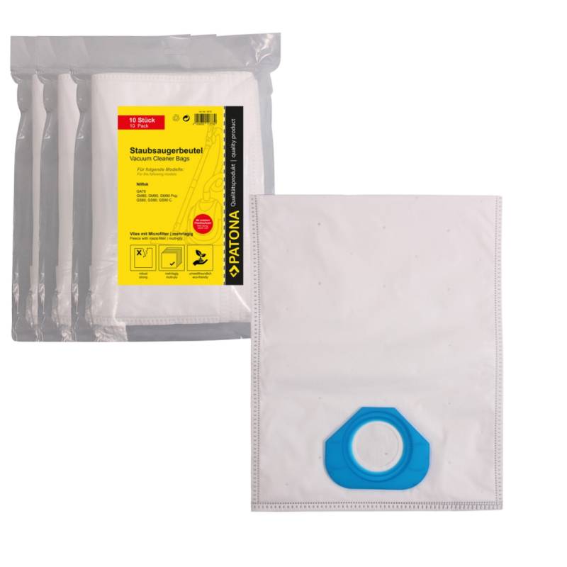 30x Mehrlagiger Vlies Staubsaugerbeutel kompatibel Nilfisk GA70 GA 70 GA70 GM 80 90 90 Pop GA70 GS 80 90 90 von PATONA
