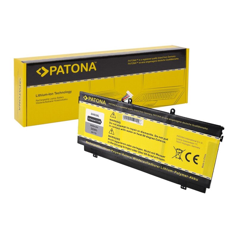 Akku f. HP Compaq Spectre X360 SH03 SH03XL HSTNN-LB7L Akku f. HP Compaq Spectre X360 SH03 SH03XL HSTNN-LB7L von PATONA