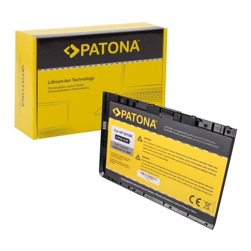 Akku f. HP EliteBook Folio 9470 9470m Series HSTNN-I10C von PATONA