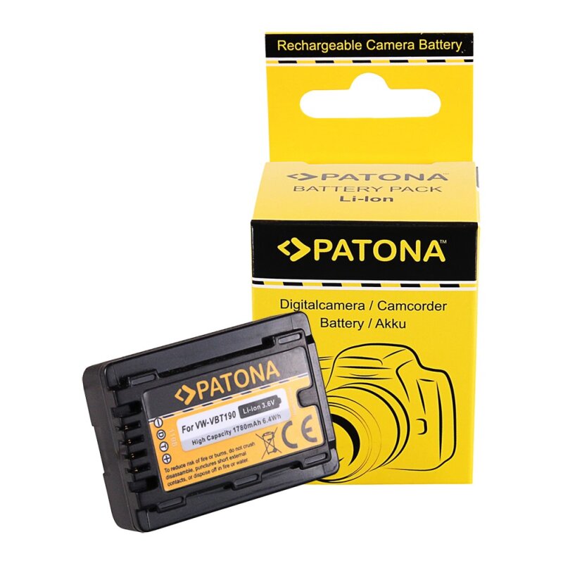 Akku kompatibel Panasonic VW-VBT190 HC V110 V120 V160 V210 V250EB V270 V380 Akku kompatibel Panasonic VW-VBT190 HC V110 V120 V160 V210 V250EB V270 V380 von PATONA