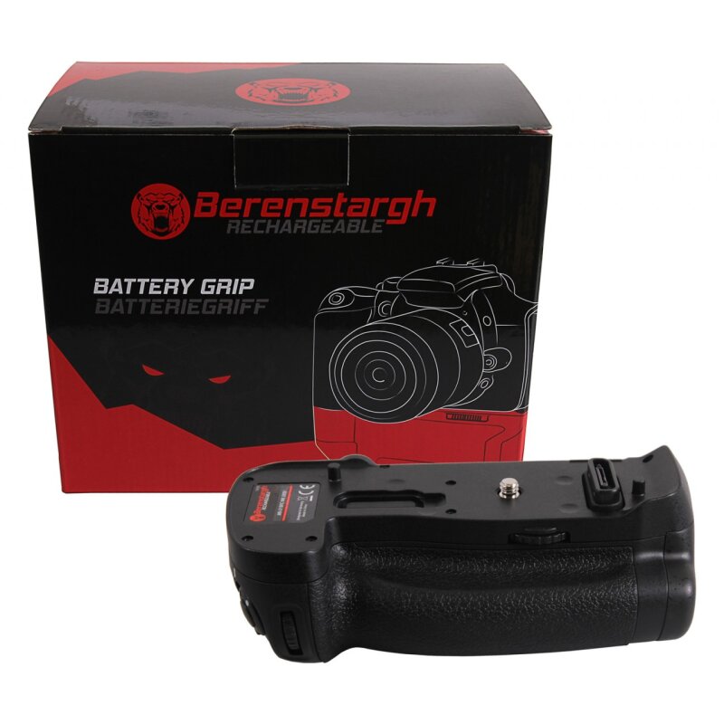Berenstargh Batteriegriff für Nikon D850 MB-D18RC für 1 EN-EL15 Akku inkl. Fernbedienung 2,4G von PATONA