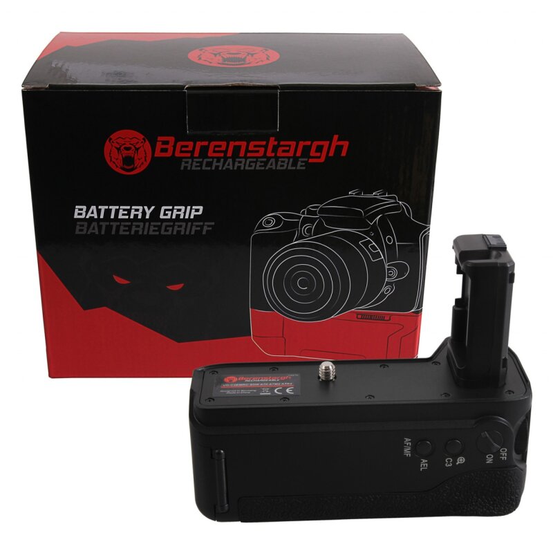 Berenstargh Batteriegriff für Sony A7 II, A7M2 A7R2 VG-C2EMRC für 2 x NP-FW50 Akkus inkl. Fernbedienung von PATONA