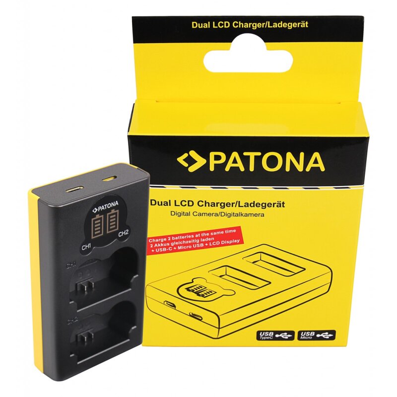 Dual LCD USB Ladegerät f. Fuji NP-W235 Fujifilm X-T4 XT4Fujifilm Dual LCD USB Ladegerät f. Fuji NP-W235 Fujifilm X-T4 XT4Fujifilm von PATONA