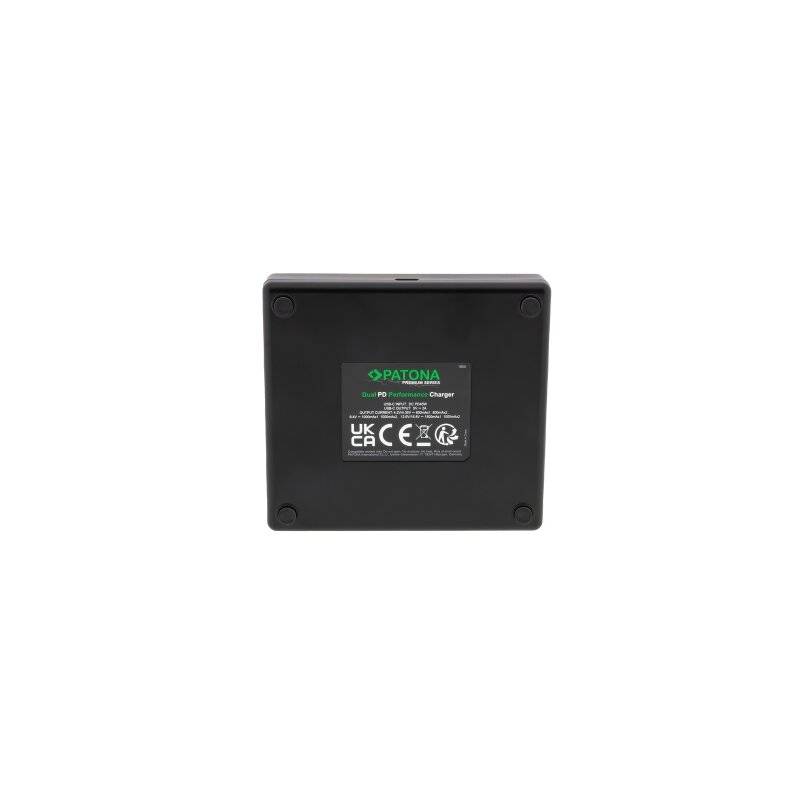 Dual PD Performance Ladegerät + 2 Premium 18650 Zellen + USB-C Input von PATONA