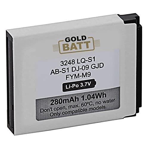 GOLDBATT Akku S1 kompatibel mit mit LQ LQ-S1 / AB-S1 / DJ-09 / GJD/FYM-M9 / QN-01 / DZ-09 / DZ09 / FYM-M9 / GT-08 / GT08 A1 / HKX-S1 / QN01 von PATONA