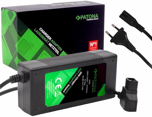 PATONA Premium D-Tap Ladegerät 3A für Sony BP-95W, BP-190WS, DSR 250P, 600P, 650P, 652P, Hochwertiges V-Mount Netzteil für Profi-Camcorder & Dauerlicht von PATONA