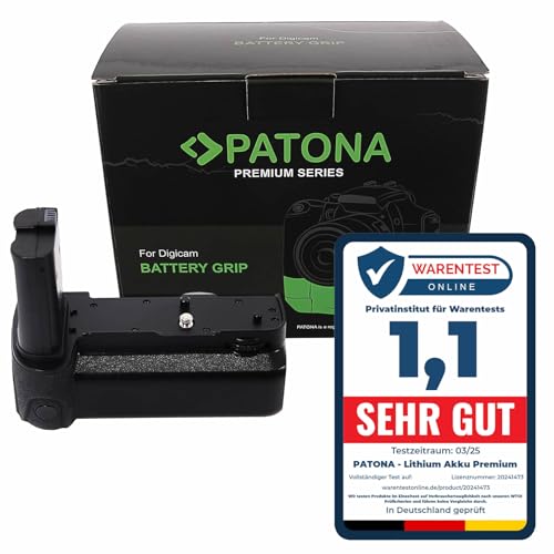 PATONA 1460 Premium Batteriegriff MB-N10 - Kompatibel mit Nikon Z5 Z6 Z7 - (Anmerkung: Für Z6II und Z7II zur Stromversorgung und Handling. Akku EN-EL15c erforderlich) von PATONA
