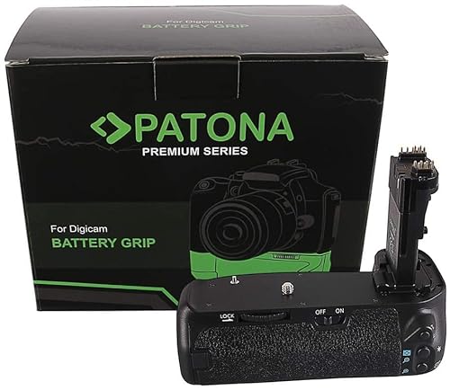 PATONA 1498 - Ersatz für Batteriegriff Canon BG-E14 mit IR-Fernbedienung zu EOS 70D 80D (Batteriefach für 2X LP-E6 oder 6X AA) von PATONA