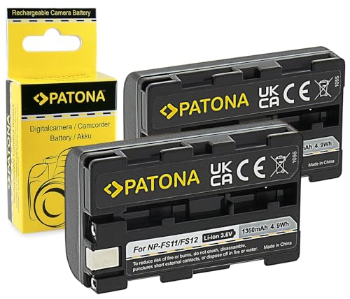 PATONA 2X Akku NP-FS10 / FS11 Kompatibel mit Sony CyberShot DSC-F505 DCR-PC6 DCR-PC9 DSC-P50 von PATONA