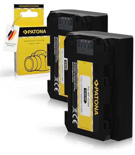 PATONA 2X NP-FZ100 Akku 1600mAh Ersatzakku kompatibel mit Sony Alpha 6600 6700 A6600 A6700 A1 A9 9 R S II A7 III IV A7R 7 C 7CR 7S 7R A7III R V R3 R4 FX3 FX30 A7C2 A7R3 NPFZ100 NP FZ100 FZ 100 PATONA 2X NP-FZ100 Akku 1600mAh Ersatzakku kompatibel mit Sony Alpha 6600 6700 A6600 A6700 A1 A9 9 R S II A7 III IV A7R 7 C 7CR 7S 7R A7III R V R3 R4 FX3 FX30 A7C2 A7R3 NPFZ100 NP FZ100 FZ 100 von PATONA