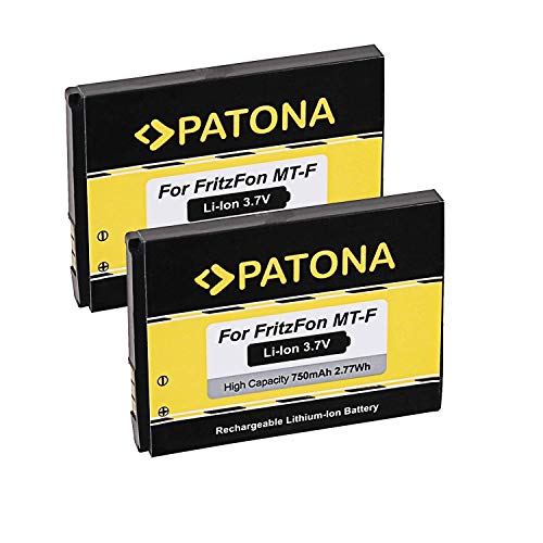 PATONA 2X Ersatzakku Akku für AVM Fritz!Fon MT-F C5 C4 M2 ACCU mit 750mAh Li-ion PATONA 2X Ersatzakku Akku für AVM Fritz!Fon MT-F C5 C4 M2 ACCU mit 750mAh Li-ion von PATONA