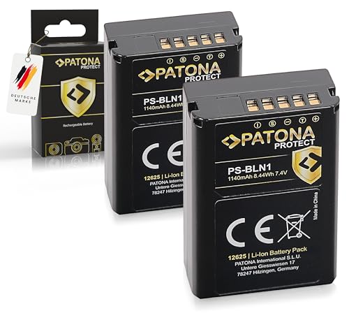 PATONA 2X Protect PS-BLN-1 Akku 1140mAh Ersatzakku kompatibel mit Olympus OMD OM-D E-M1 EM1 E-M5 EM5 E-M5 Mark II Pen E-P5 EP5 Pen F Stylus XZ-2 XZ2 PSBLN1 BLN 1 BLN1 BL-N1 PATONA 2X Protect PS-BLN-1 Akku 1140mAh Ersatzakku kompatibel mit Olympus OMD OM-D E-M1 EM1 E-M5 EM5 E-M5 Mark II Pen E-P5 EP5 Pen F Stylus XZ-2 XZ2 PSBLN1 BLN 1 BLN1 BL-N1 von PATONA