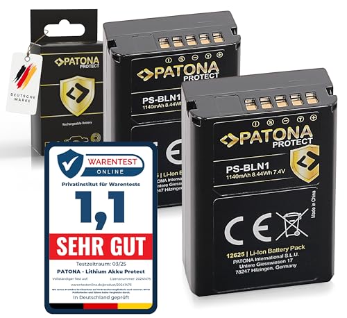 PATONA 2X Protect PS-BLN-1 Akku 1140mAh Ersatzakku kompatibel mit Olympus OMD OM-D E-M1 EM1 E-M5 EM5 E-M5 Mark II Pen E-P5 EP5 Pen F Stylus XZ-2 XZ2 PSBLN1 BLN 1 BLN1 BL-N1 PATONA 2X Protect PS-BLN-1 Akku 1140mAh Ersatzakku kompatibel mit Olympus OMD OM-D E-M1 EM1 E-M5 EM5 E-M5 Mark II Pen E-P5 EP5 Pen F Stylus XZ-2 XZ2 PSBLN1 BLN 1 BLN1 BL-N1 von PATONA
