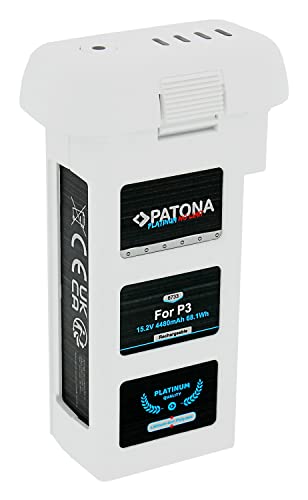 PATONA Platinum Akku kompatibel mit DJI Phantom 3 Drohnen, 4480mAh 15,2V Intelligent Flight Battery 100% kompatibel mit Original Akkus CP.PT.000397 DJP3BDC PH3-4480 PHA-3 PATONA Platinum Akku kompatibel mit DJI Phantom 3 Drohnen, 4480mAh 15,2V Intelligent Flight Battery 100% kompatibel mit Original Akkus CP.PT.000397 DJP3BDC PH3-4480 PHA-3 von PATONA