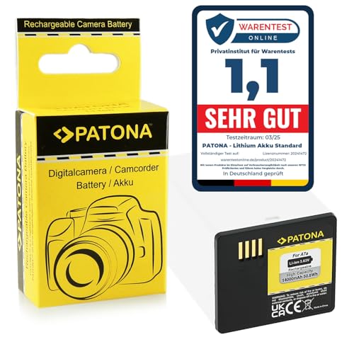 PATONA Akku A7A, 14000mAh, Ersatz für Arlo A-7A A-14 A14, Hochleistungs-Akku Kompatibel mit Arlo Pro 3, Pro3 Light, Pro 4, Pro4X, GO2, FB-1001, 2 GB, VML2030, Ultra 2 von PATONA