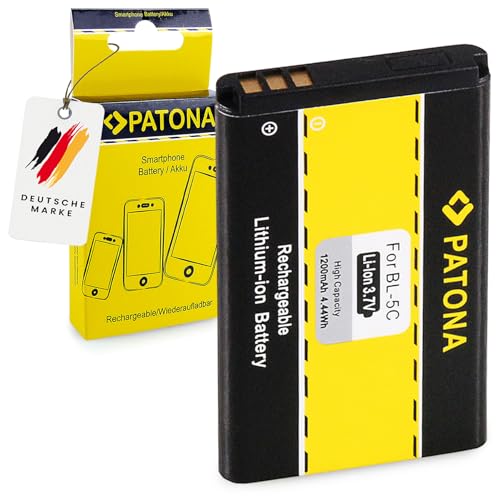 PATONA Akku Ersatz für Nokia BL-5C BL-5CA BL-5CB BL-6C Batterie Kompatibel mit Nokia 7600 6820 6680 6555 3100 von PATONA