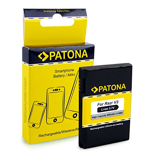 PATONA Akku BR50 Kompatibel mit Motorola Razr V3 Lifestyle 285 Pebl U6 Prolife 300 500 von PATONA