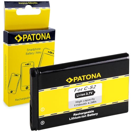 PATONA Akku C-S2 Kompatibel mit BlackBerry 8330 7100g 7130g 8700f 8707v Curve 3G Curve 8300 8310 8520 8530 9300 von PATONA