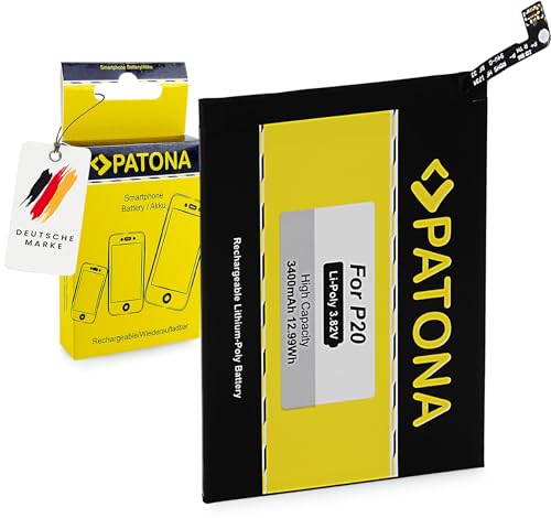 PATONA Akku Ersatz für Huawei HB396285ECW, EML-AL00 Batterie 3400mAh Kompatibel mit Huawei P20 von PATONA