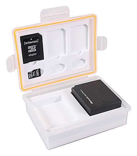 PATONA Aufbewahrungsbox Schutzbox Akkubox für Akkus und Speicherkarten NB-2L NB-10L LP-E10 LP-E12 LP-E17 NP-W126 CR-V3 Klic-8000 EN-EL23 BLN-1 CGA-S006 DMW-BLE9 BMB9 BLG10 NP-FV50 FP50 NP-FW50 von PATONA