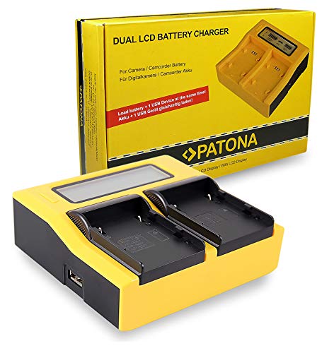 PATONA Dual LCD Ladegerät für BP-A30, BP-A60, BP-A65 Akkus Kompatibel mit Canon EOS C200 C300 Mark II XF705 CA-CP200L PATONA Dual LCD Ladegerät für BP-A30, BP-A60, BP-A65 Akkus Kompatibel mit Canon EOS C200 C300 Mark II XF705 CA-CP200L von PATONA
