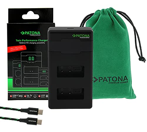 PATONA LP-E17 - PD Performance Akku-Ladegerät (1000mA), USB-C Mini Dual LCD - PD/QC fähig (161939) von PATONA