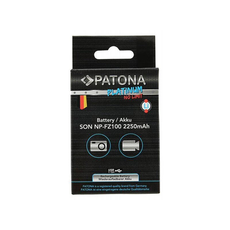 PATONA Platinum Akku USB-C Input für Sony NP-FZ100 PATONA Platinum Akku USB-C Input für Sony NP-FZ100 von PATONA
