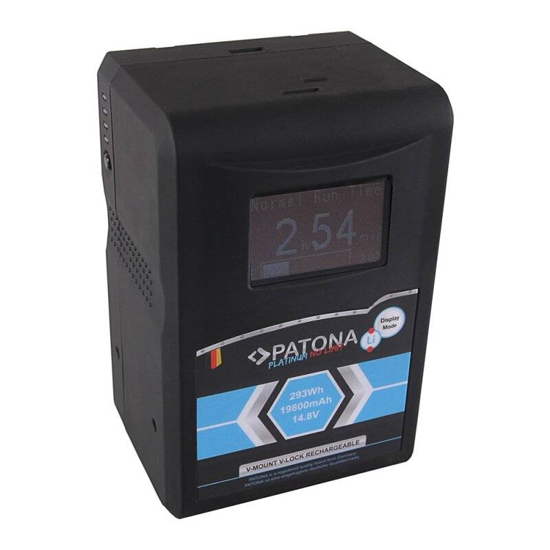 PATONA Platinum LCD Akku RED ARRI V-Mount 293Wh f. Sony DSR 250P 600P 650P 652P HDW 800P PDW 850 BP- von PATONA