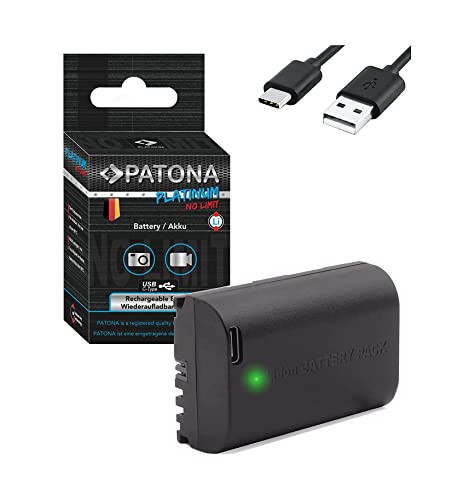 PATONA Platinum LP-E6 USB Akku (2250 mAh) mit direkt USB Eingang (USB-c) Kompatibel mit Canon EOS 80D 70D 60D 60Da 7D Mark II 6D 6D Mark I II 5DS R 5D Mark II III … von PATONA