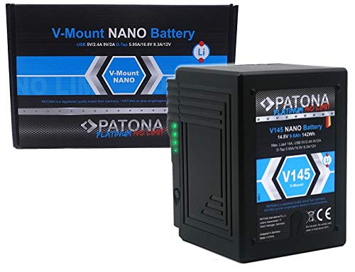 PATONA Platinum - Nano V145 V-Mount Akku (142Wh) mit D-Tap und USB von PATONA