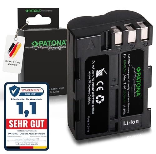 PATONA Premium EN-EL3E Akku 2000mAh kompatibel mit Nikon D40 D40x D50 D60 D70 D70s D80 D90 D100 D200 D300 D300S D700 D900 D3000 D5000 Ersatzakku für die Modelle EN EL3E ENEL3E EN EL 3E PATONA Premium EN-EL3E Akku 2000mAh kompatibel mit Nikon D40 D40x D50 D60 D70 D70s D80 D90 D100 D200 D300 D300S D700 D900 D3000 D5000 Ersatzakku für die Modelle EN EL3E ENEL3E EN EL 3E von PATONA