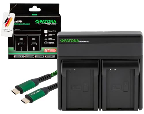 PATONA Premium Dual PD Ladegerät für CT-3650 CT3650 Akkus, USB-C Powerbankfunktion, LCD-Display, schnelles Laden mit PD20W/45W - kompatibel mit Contour GPS, Scientific HD 1080P PATONA Premium Dual PD Ladegerät für CT-3650 CT3650 Akkus, USB-C Powerbankfunktion, LCD-Display, schnelles Laden mit PD20W/45W - kompatibel mit Contour GPS, Scientific HD 1080P von PATONA