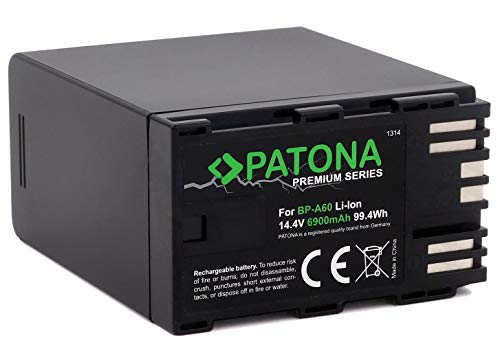 PATONA Premium Ersatz für Akku Canon BP-A60 (6900mAh) - LG-Cells Inside von PATONA